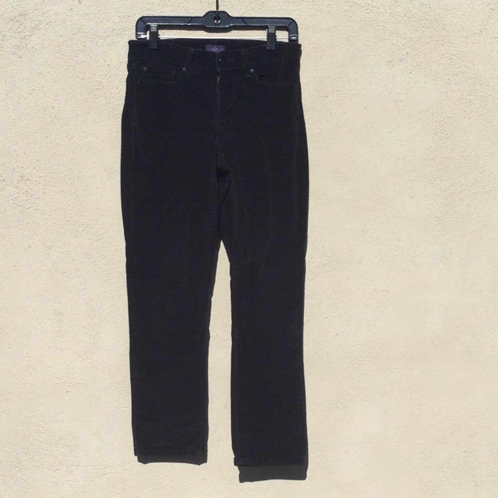 NYDJ 2p Black Corduroy Skinny Pants GUC